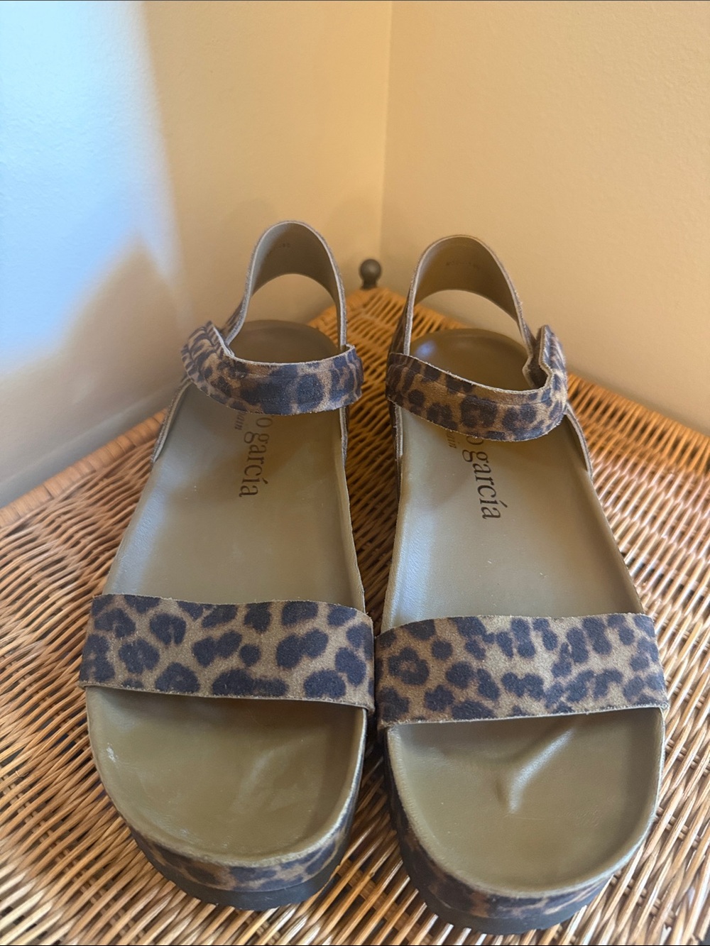 Pedro Garcia Leopard Print  Sandals